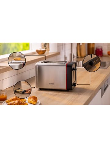 Bosch Kleingeräte Edelstahl-Toaster "Kompakt MyMoment"