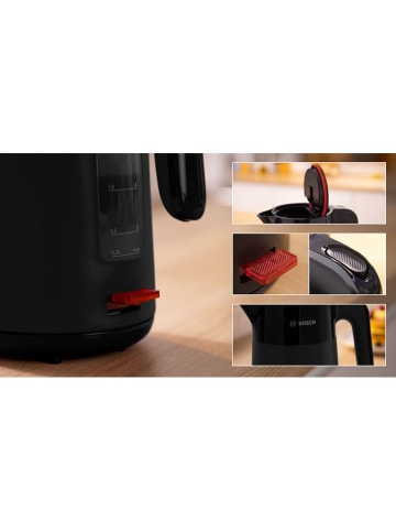 Bosch Kleingeräte Wasserkocher "MyMoment" in Schwarz - 1,7 l