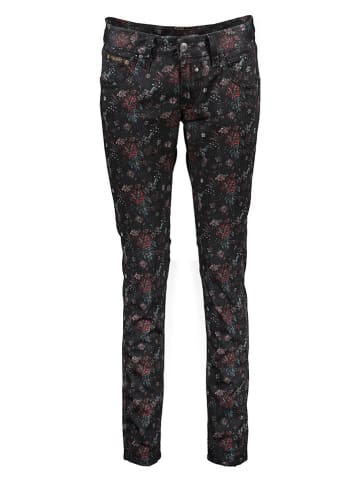 Herrlicher Hose in Schwarz/ Rot