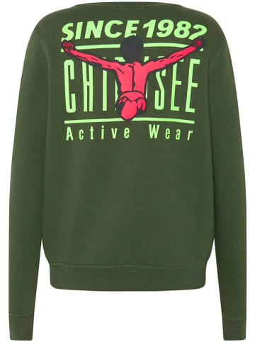 Chiemsee Sweatshirt "Eagle Rock" in Grün