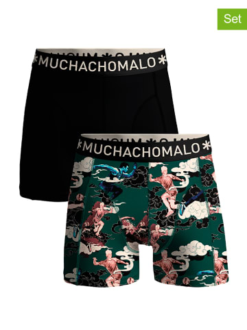 Muchachomalo 2-delige set: boxershorts zwart/groen