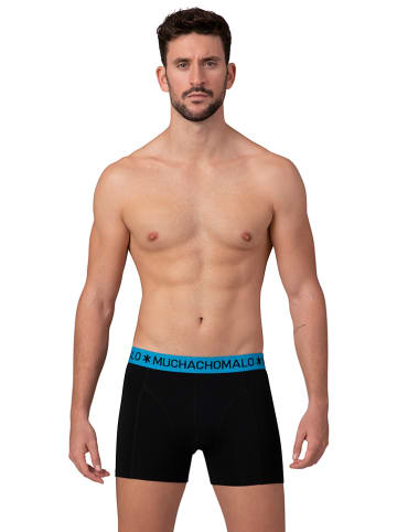 Muchachomalo 4-delige set: boxershorts zwart/turquoise/lichtblauw