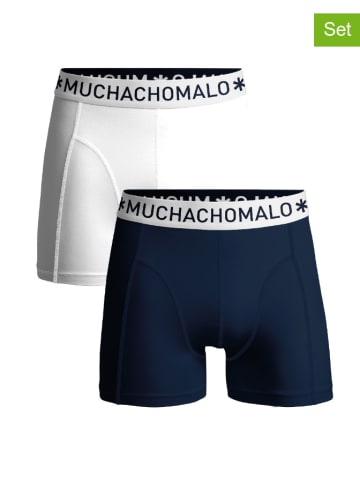 Muchachomalo 2-delige set: boxershorts donkerblauw/wit