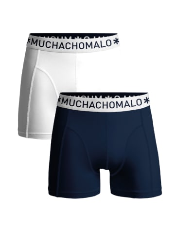 Muchachomalo 2-delige set: boxershorts donkerblauw/wit