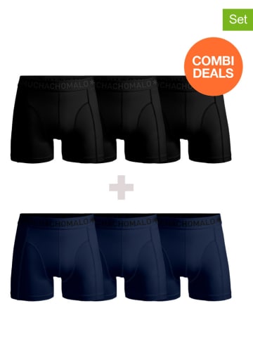 Muchachomalo 6-delige set: boxershorts zwart/donkerblauw