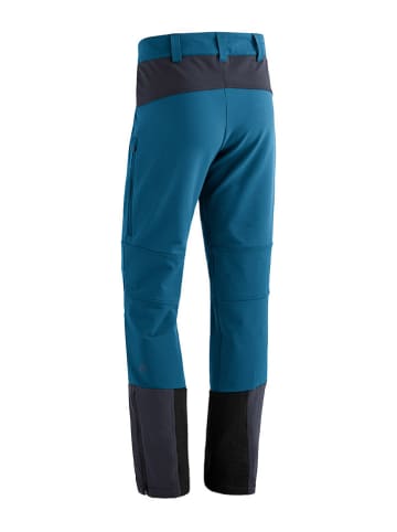 Maier Sports Spodnie funkcyjne "Ofot Hyb M" w kolorze niebiesko-czarnym