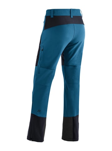 Maier Sports Spodnie narciarskie "Ofot Hyb W" w kolorze niebiesko-czarnym