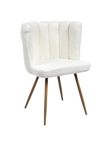 THE HOME DECO FACTORY Krzesło "Ariel" w kolorze białym do jadalni - 52 x 82,5 x 54 cm