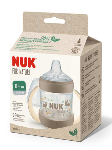 NUK 2er-Set: Trinklernflasche "NUK for Nature" in Beige - 150 ml