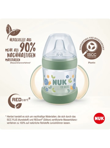 NUK 2er-Set: Trinklernflasche "NUK for Nature" in Grün - 150 ml