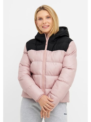Bench Winterjacke 'Kaylee" in Rosa/ Schwarz