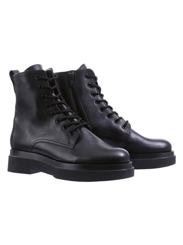 Högl Leder-Boots in Schwarz