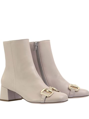 Högl Leder-Stiefeletten in Grau
