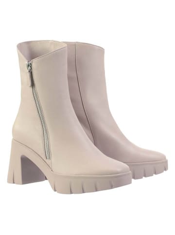 Högl Leder-Stiefeletten "Manon" in Creme