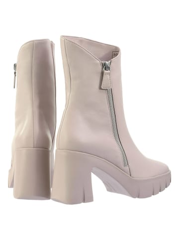 Högl Leder-Stiefeletten in Creme