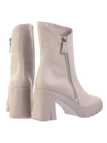 Högl Leder-Stiefeletten "Manon" in Creme