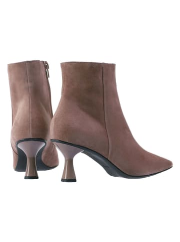 Högl Leren enkellaarzen beige