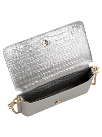 Högl Leder-Umhängetasche "Pretty" in Silber - (B)20 x (H)10 x (T)4 cm