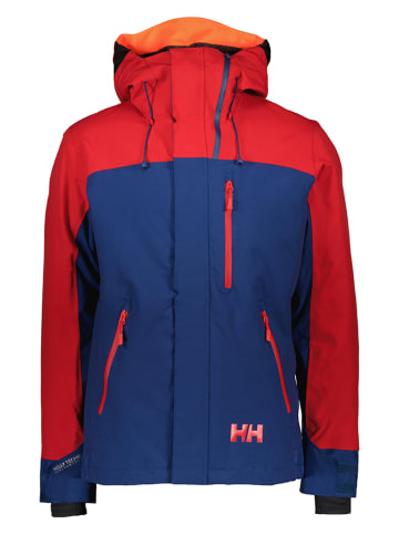 Helly Hansen Kurtka narciarska "Springbok" w kolorze granatowo-czerwonym