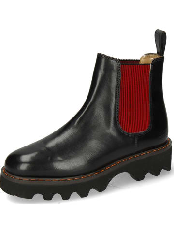 MELVIN & HAMILTON Leder-Chelsea-Boots "Megan 3" in Schwarz/ Rot