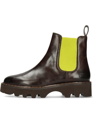 MELVIN & HAMILTON Leren chelseaboots "Megan 3" bruin/geel