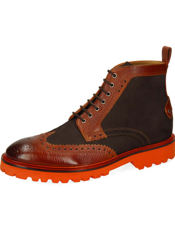 MELVIN & HAMILTON Leren boots "Matthew 48" bruin/oranje