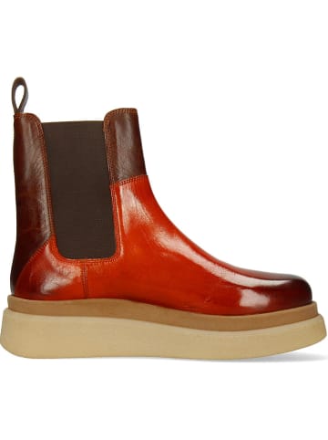 MELVIN & HAMILTON Leren chelseaboots "Nyra 2" rood/bruin