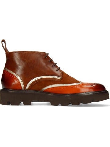 MELVIN & HAMILTON Leder-Boots "Sally 30" in Braun/ Orange