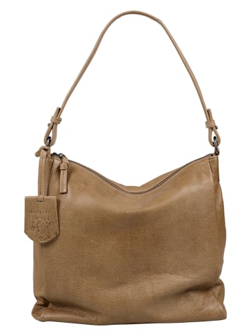 Burkely Leren schoudertas "Just Jolie" lichtbruin - (B)30 x (H)30 x (D)10 cm