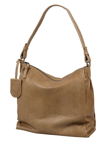 Burkely Leren schoudertas "Just Jolie" lichtbruin - (B)30 x (H)30 x (D)10 cm