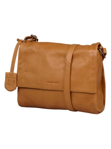 Burkely Leder-Umhängetasche "Just Jolie" in Cognac - (B)24 x (H)19 x (T)6 cm