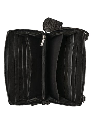 Burkely Leren smartphonetas "Just Jolie" zwart - (B)12 x (H)20 x (D)40 cm