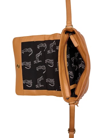 Burkely Leren schoudertas "Drowsy Dani" cognackleurig - (B)17 x (H)26 x (D)10 cm