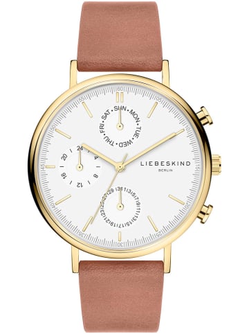 Liebeskind Chronograaf bruin/goudkleurig/wit