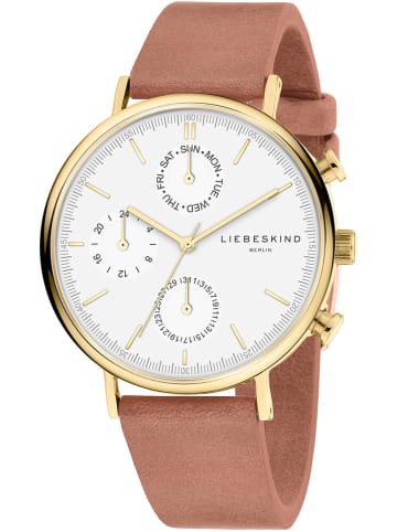 Liebeskind Chronograph in Braun/ Gold/ Weiß