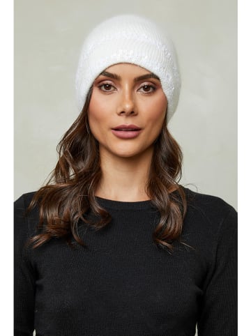 Soft Cashmere Mütze in Weiß