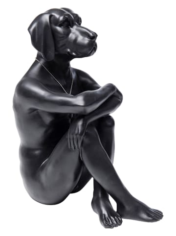 Kare Dekofigur "Gangster Dog" in Schwarz - (H)33 cm