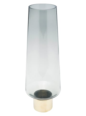 Kare Vase "Noble" in Grau - (H)40 x Ø 14 cm
