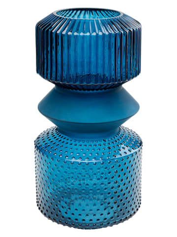 Kare Vase "Marvelous" in Blau - (H)36 x Ø 18 cm