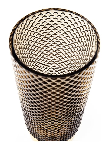 Kare Vase "Barfly" in Grün - (H)25 x Ø 11 cm