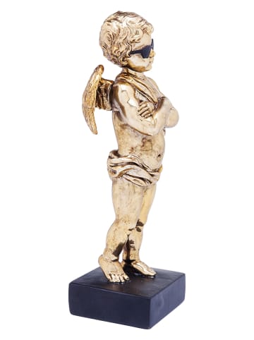 Kare Figurka dekoracyjna "Cool Angel" w kolorze złotym - wys. 29 cm