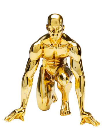 Kare Figurka dekoracyjna "Runner" w kolorze złotym - 23 x 25 cm
