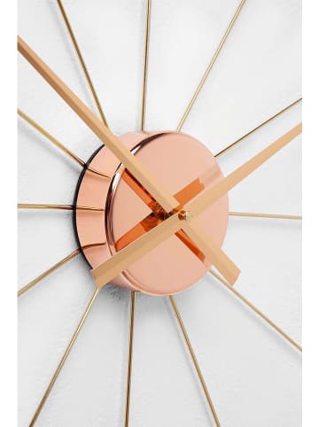Kare Zegar ścienny "Like Umbrella" w kolorze jasnoróżowozłotym - Ø 100 cm