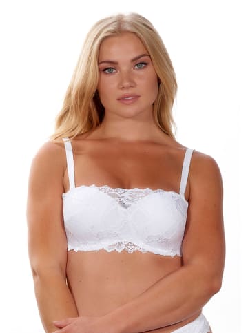 After Eden Biustonosz bandeau "Anna" w kolorze białym