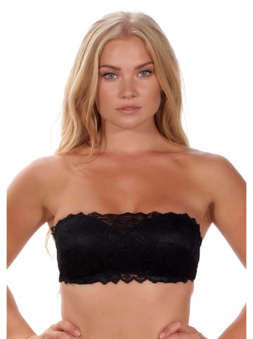 After Eden Biustonosz bandeau "Anna" w kolorze czarnym