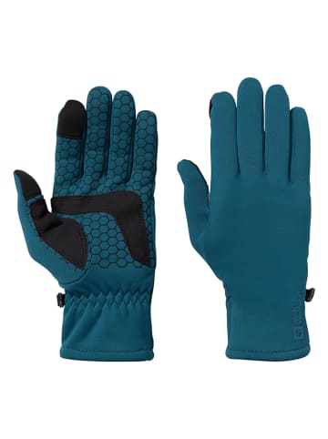 Jack Wolfskin Fleece handschoenen "Allrounder" turquoise