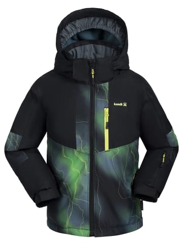 Kamik Kurtka narciarska "Devin" w kolorze zielono-czarnym