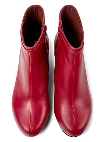Camper Leder-Stiefeletten in Rot