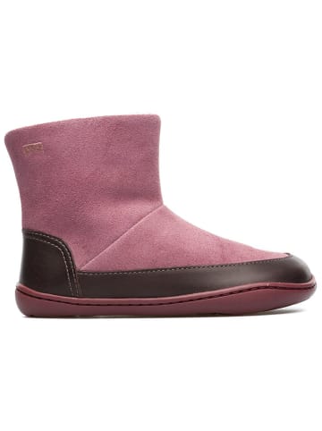 Camper Leder-Boots in Rosa
