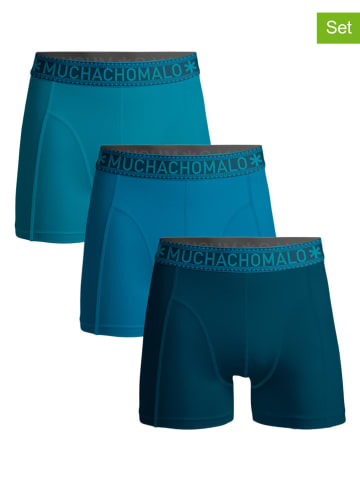 Muchachomalo 3er-Set: Boxershorts in Blau/ Dunkelblau